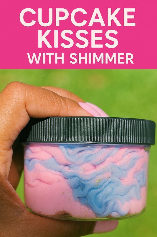 Cupcake kisses with shimmer body butter